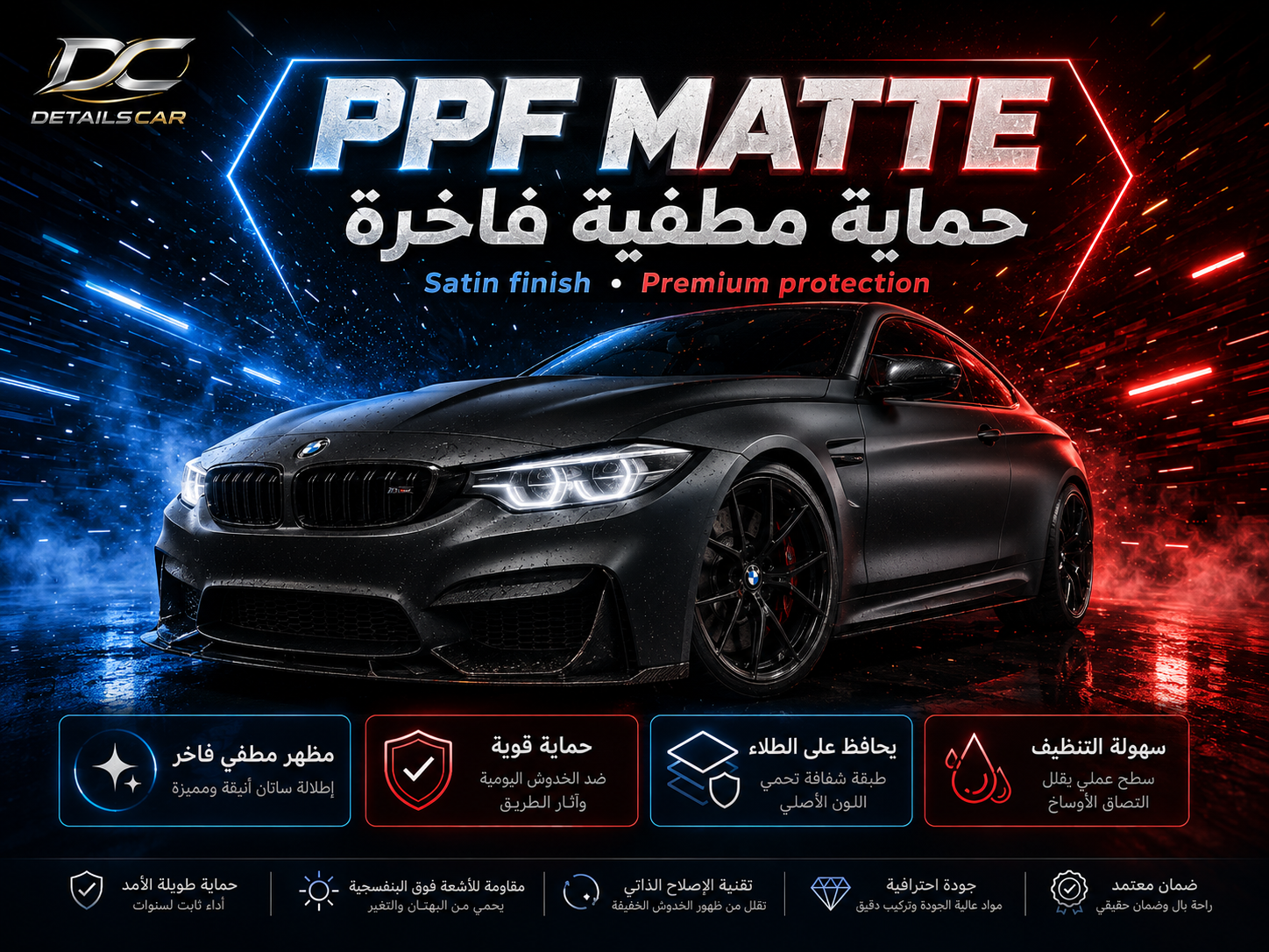 حماية PPF مطفي
