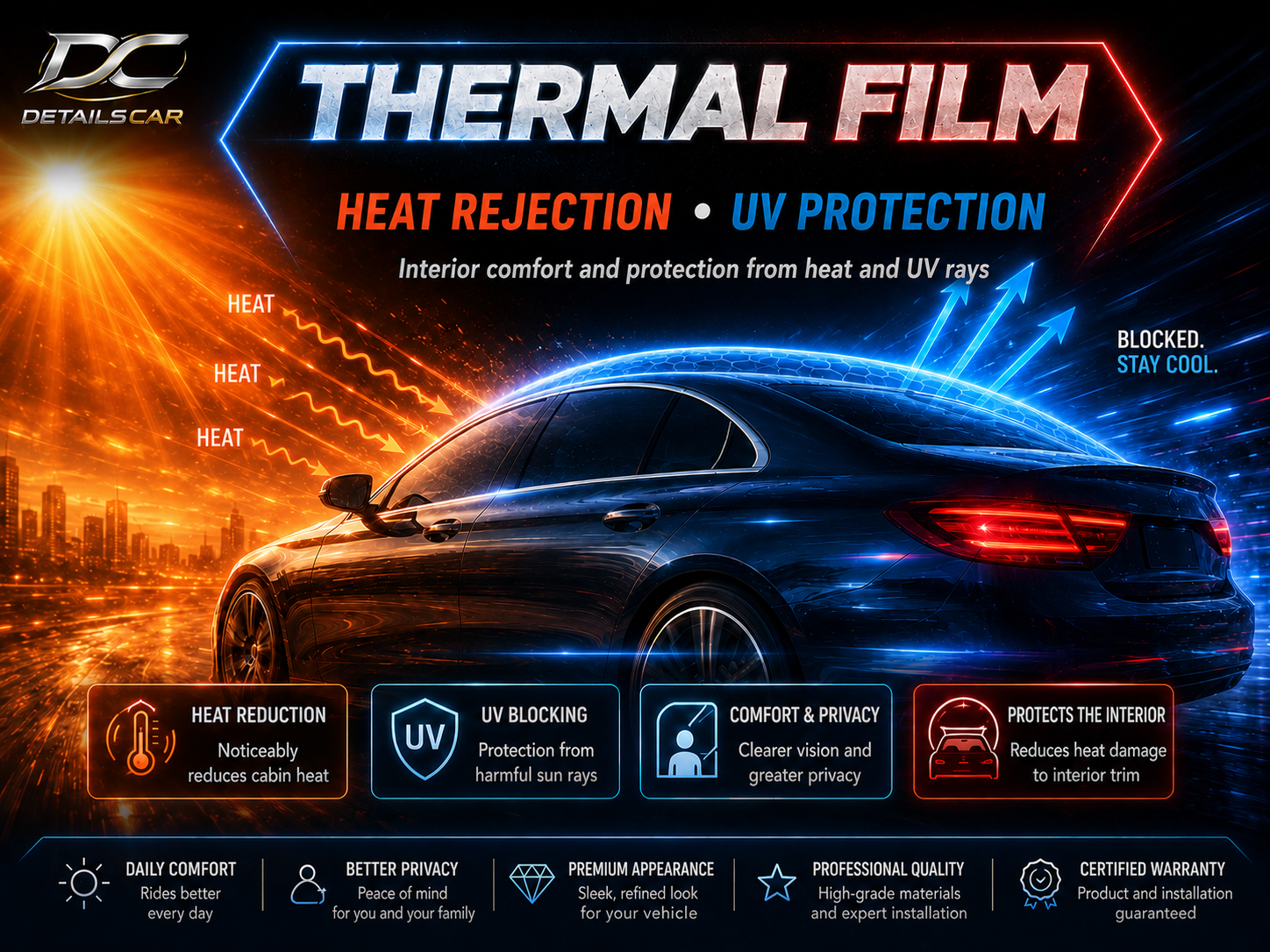 Thermal window film
