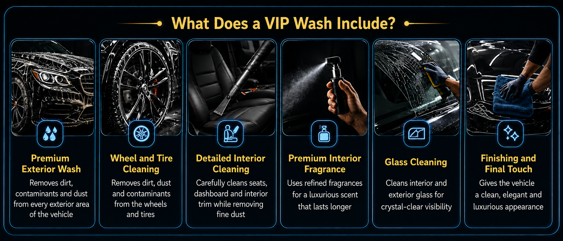 What Is Included in the VIP Car Wash