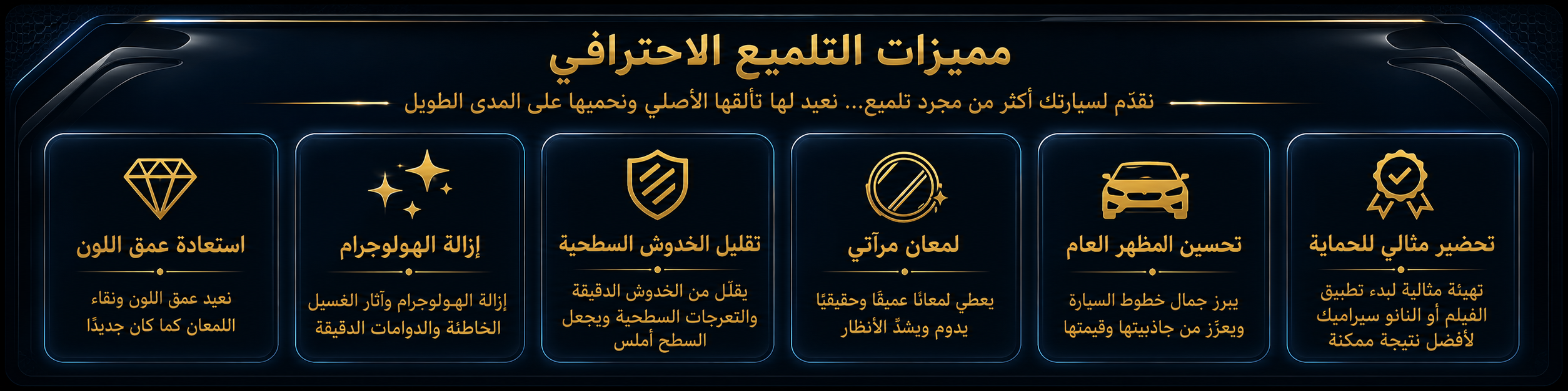 مميزات التلميع الاحترافي